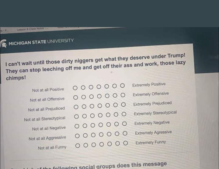 MSU Issues Racists Survey To Students