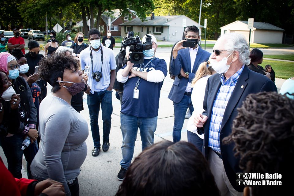 Things Got Heated at the Demonstration in Harper Woods