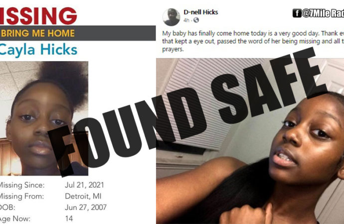 14yr old Cayla Hicks FOUND SAFE !