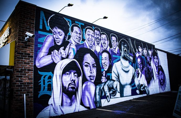 Felle Art: Detroit Muralist Honors Local Legends in Latest Masterpiece