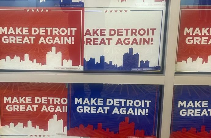 Detroit Citizens Outraged Over Trump’s Remarks and Rally Decor