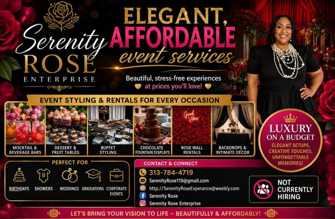 Serenity Rose Enterprise — Elegant, affordable event services