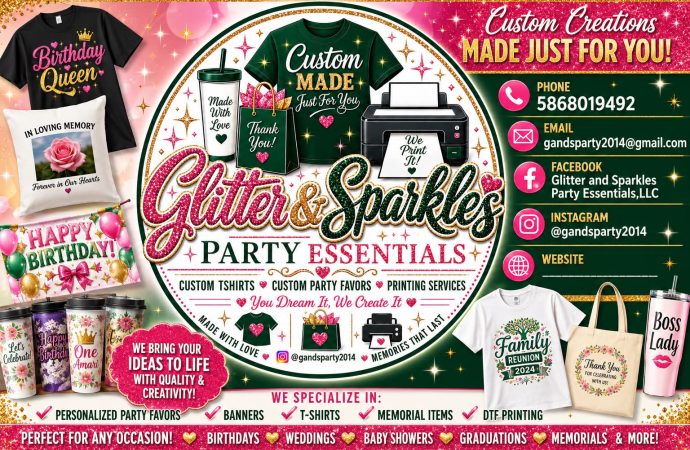 Glitter and Sparkles Party Essentials, LLC — Custom Party Printing with a Personal Touc