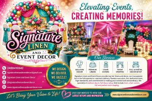 Signature Linen & Event Decor — Elegant linens & full event décor