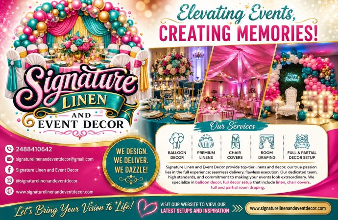 Signature Linen & Event Decor — Elegant linens & full event décor